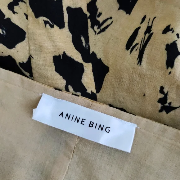 EUC Anine Bing Peyton Dress Painterly Leo Medium - Picture 9 of 10